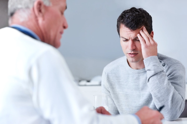 A doctor and a patient
