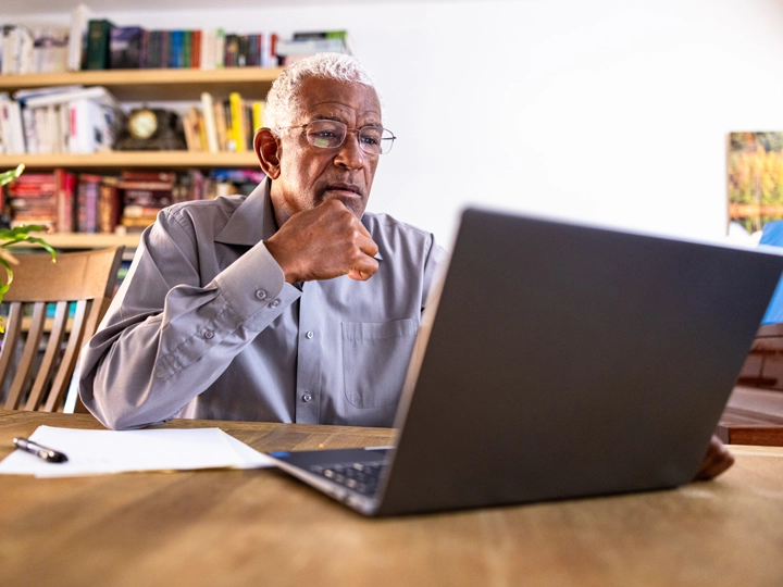 A man doing research