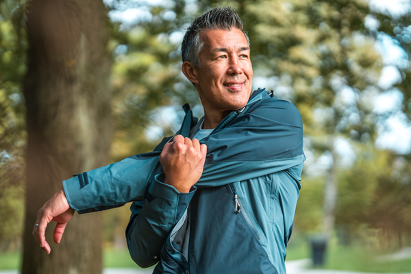 Man jogging.