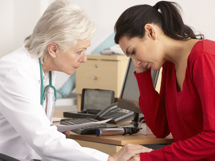 A doctor and a patient