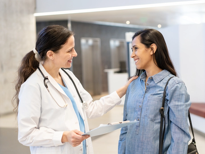 A doctor and a patient