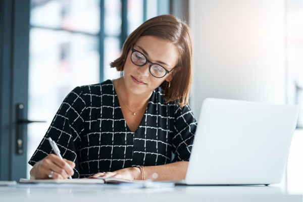 Person working on computer