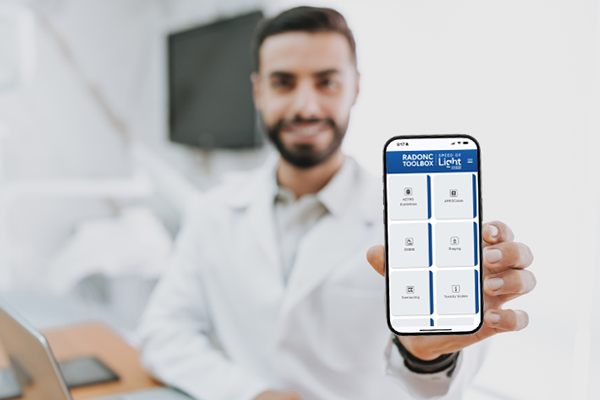 Doctor holding a phone