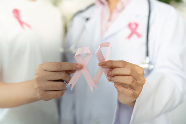 Doctors with ribbons.