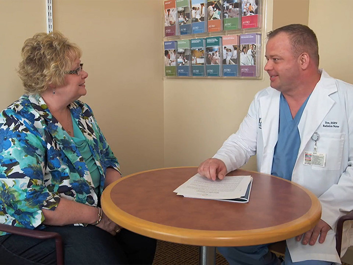 Doctor with a patient
