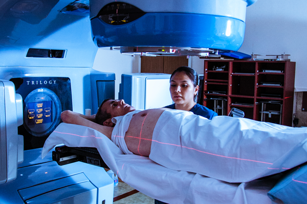 Man on a linac