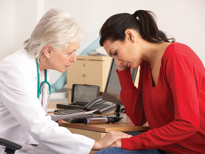 Doctor with a patient