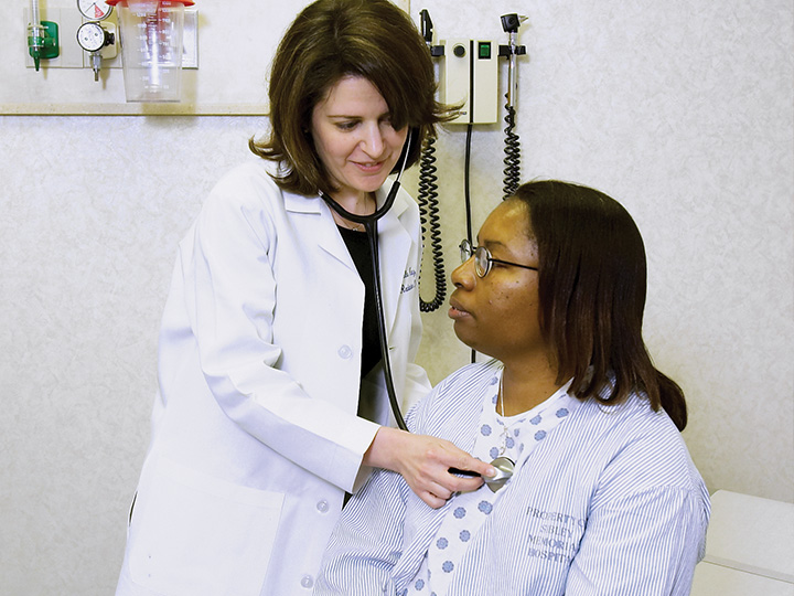 Doctor with a patient