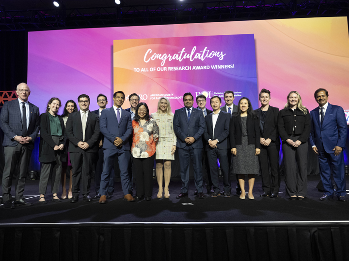 Large group of research doctors