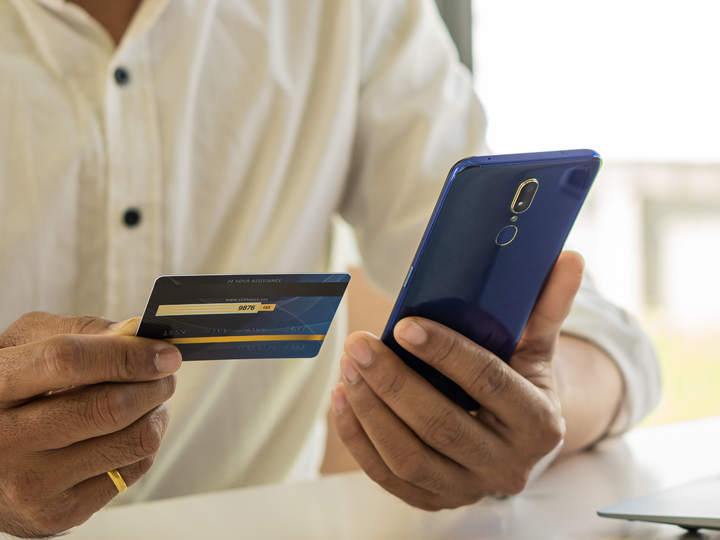 Credit card and phone