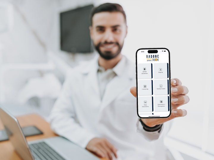 Doctor holding a phone